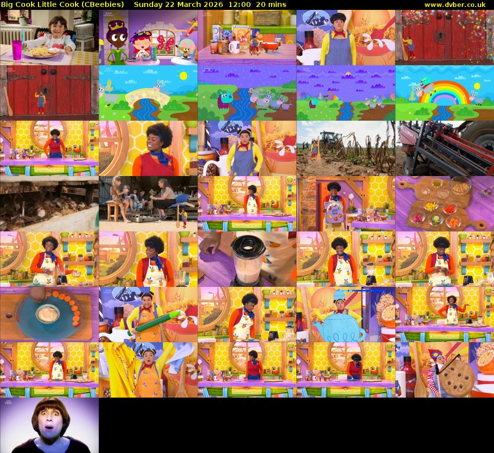 Big Cook Little Cook (CBeebies) Sunday 22 March 2026 12:00 - 12:20