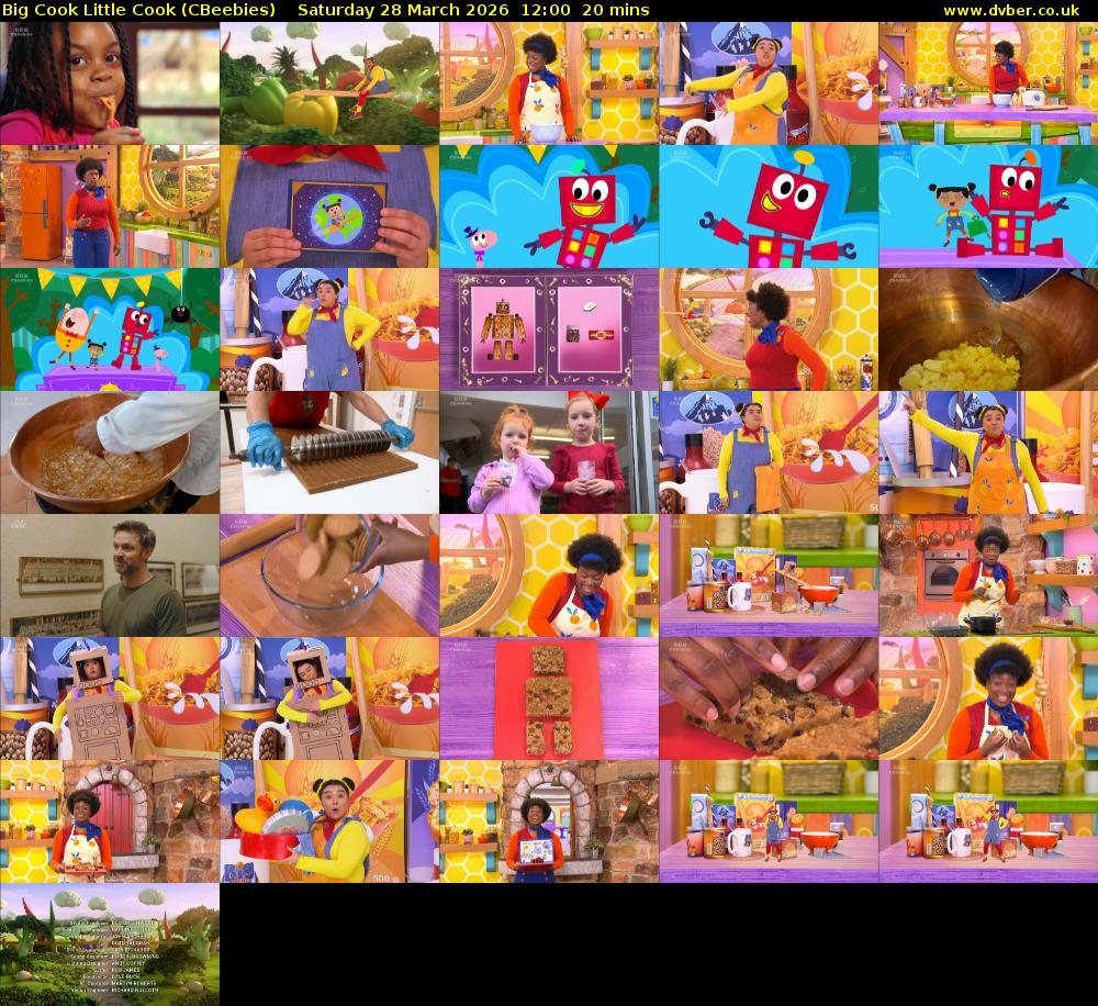 Big Cook Little Cook (CBeebies) Saturday 28 March 2026 12:00 - 12:20