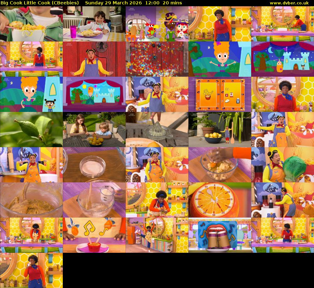 Big Cook Little Cook (CBeebies) Sunday 29 March 2026 12:00 - 12:20