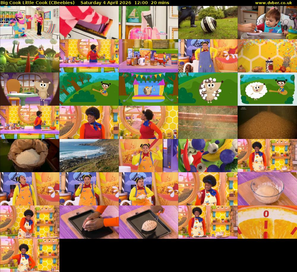 Big Cook Little Cook (CBeebies) Saturday 4 April 2026 12:00 - 12:20