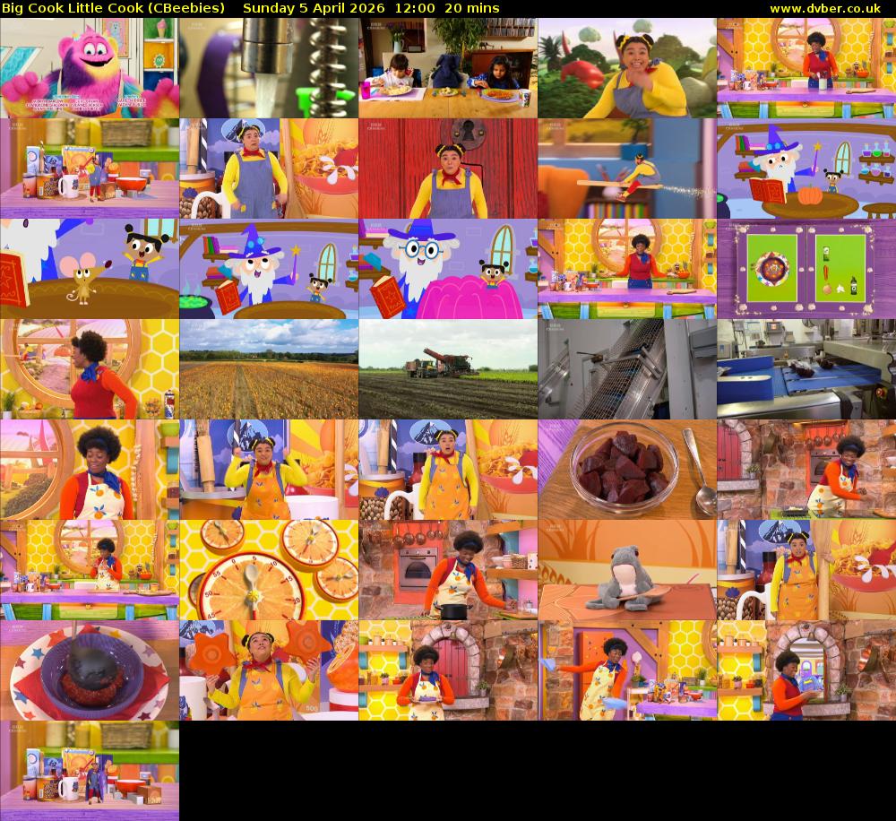 Big Cook Little Cook (CBeebies) Sunday 5 April 2026 12:00 - 12:20