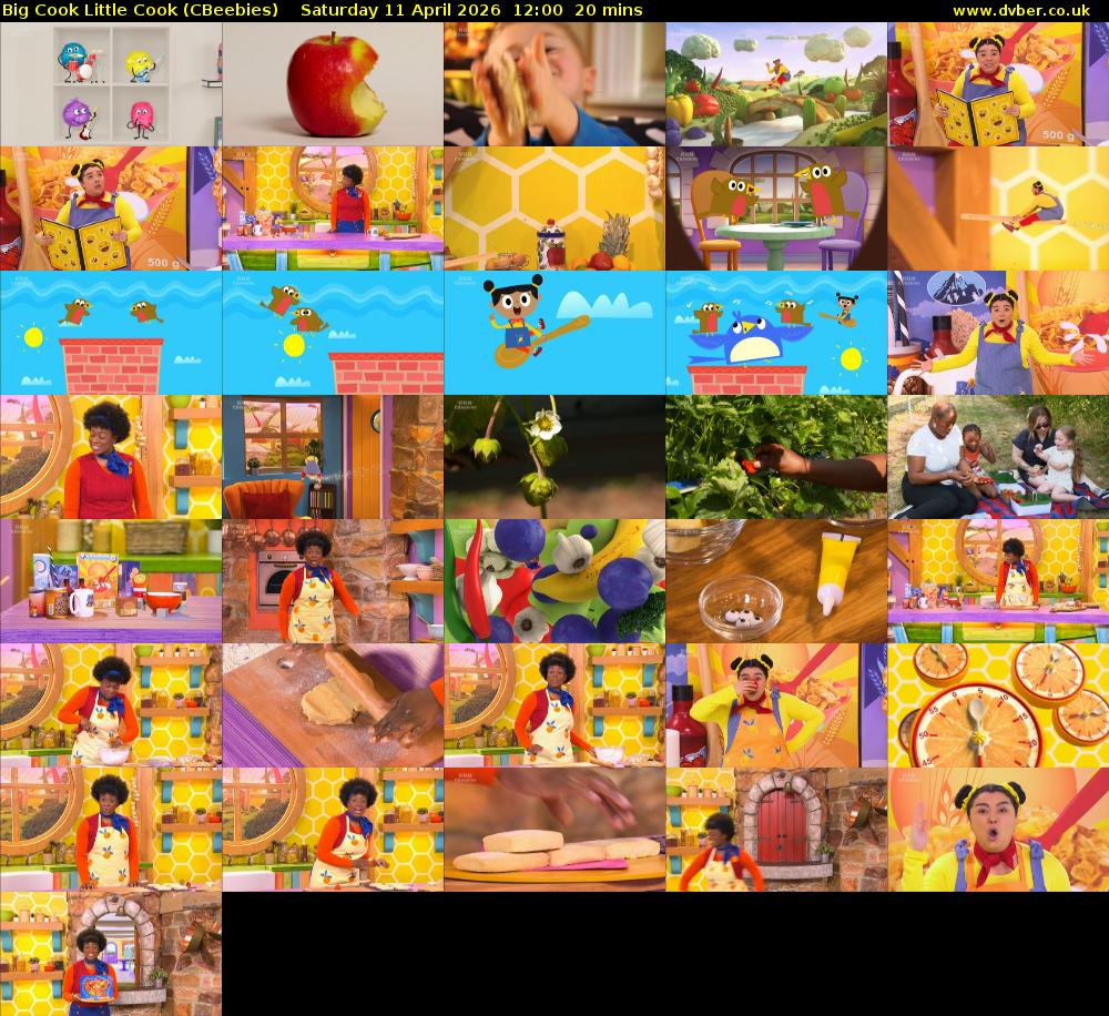 Big Cook Little Cook (CBeebies) Saturday 11 April 2026 12:00 - 12:20