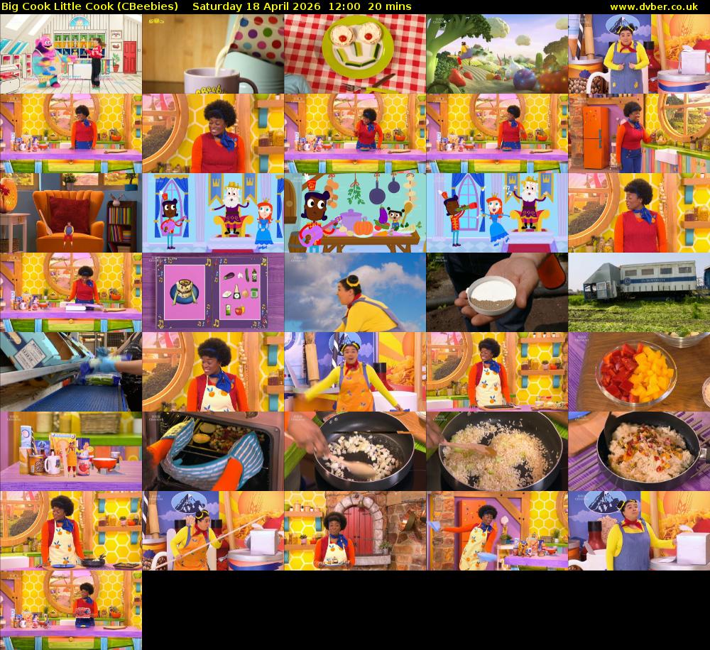 Big Cook Little Cook (CBeebies) Saturday 18 April 2026 12:00 - 12:20