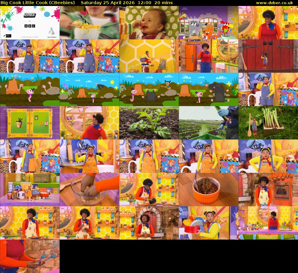 Big Cook Little Cook (CBeebies) Saturday 25 April 2026 12:00 - 12:20