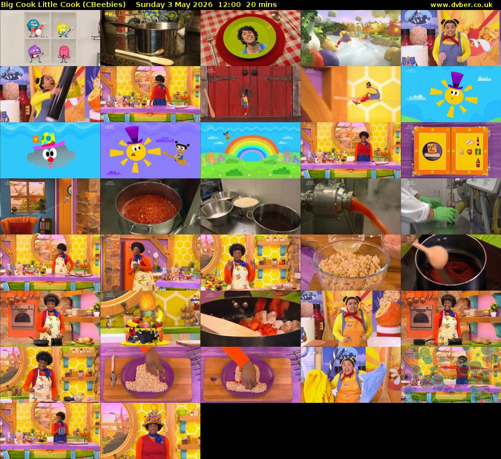 Big Cook Little Cook (CBeebies) Sunday 3 May 2026 12:00 - 12:20