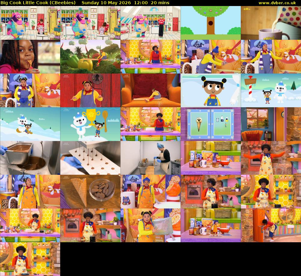 Big Cook Little Cook (CBeebies) Sunday 10 May 2026 12:00 - 12:20