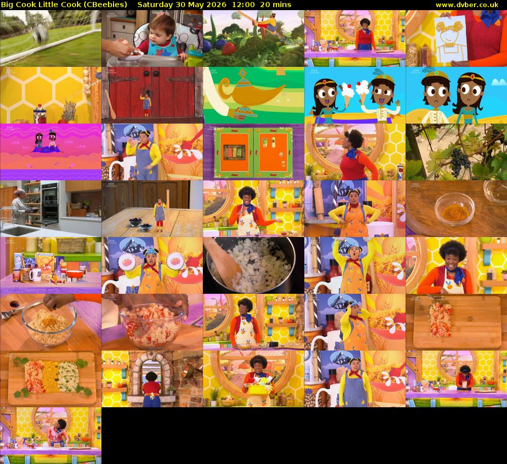 Big Cook Little Cook (CBeebies) Saturday 30 May 2026 12:00 - 12:20