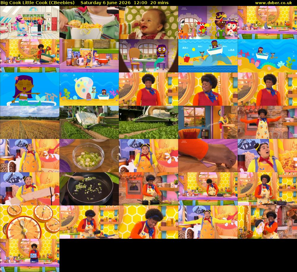 Big Cook Little Cook (CBeebies) Saturday 6 June 2026 12:00 - 12:20
