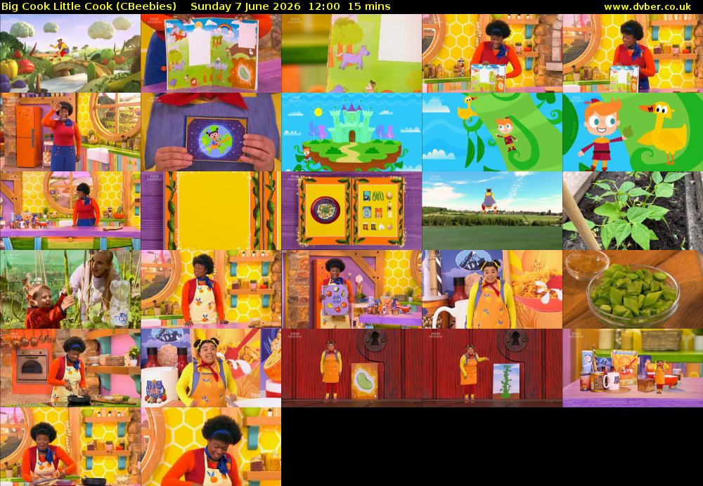 Big Cook Little Cook (CBeebies) Sunday 7 June 2026 12:00 - 12:15