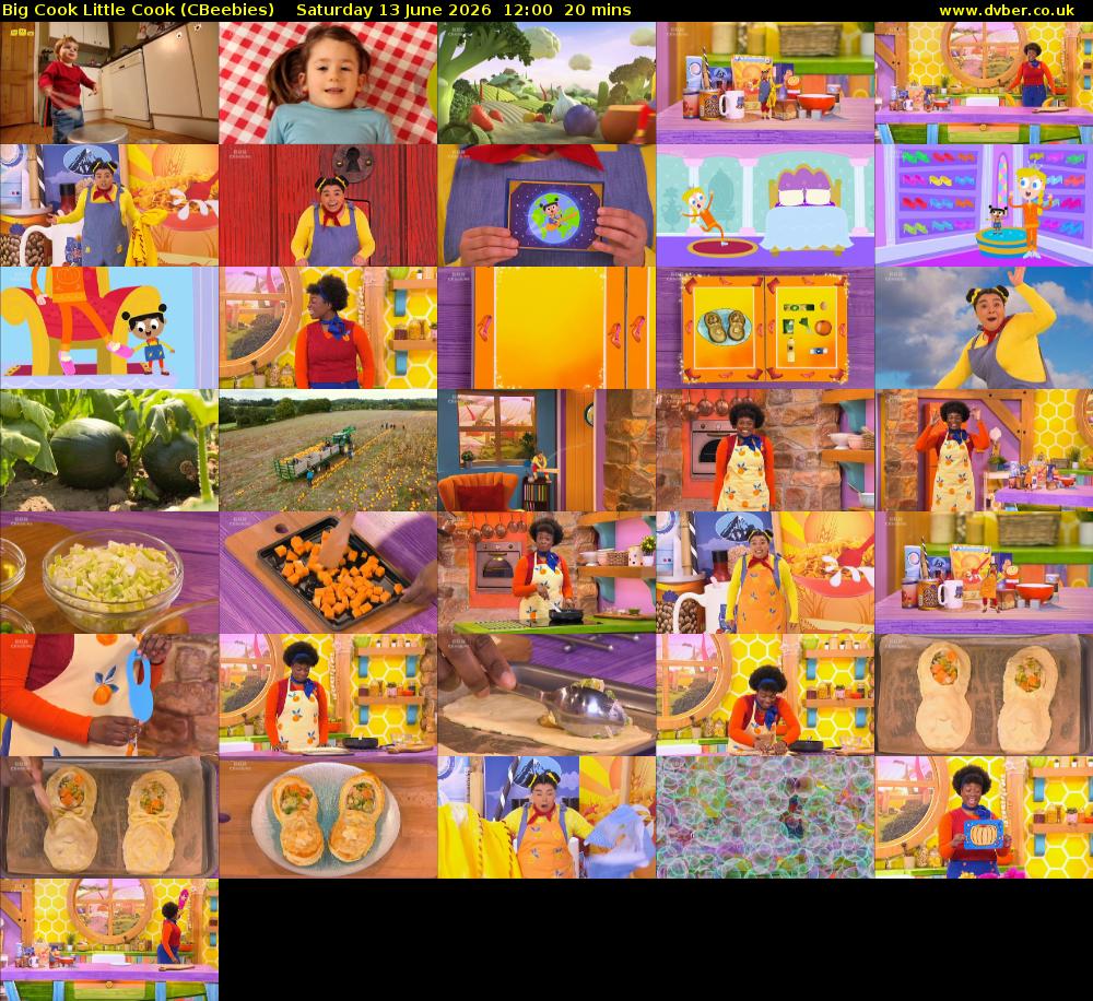 Big Cook Little Cook (CBeebies) Saturday 13 June 2026 12:00 - 12:20