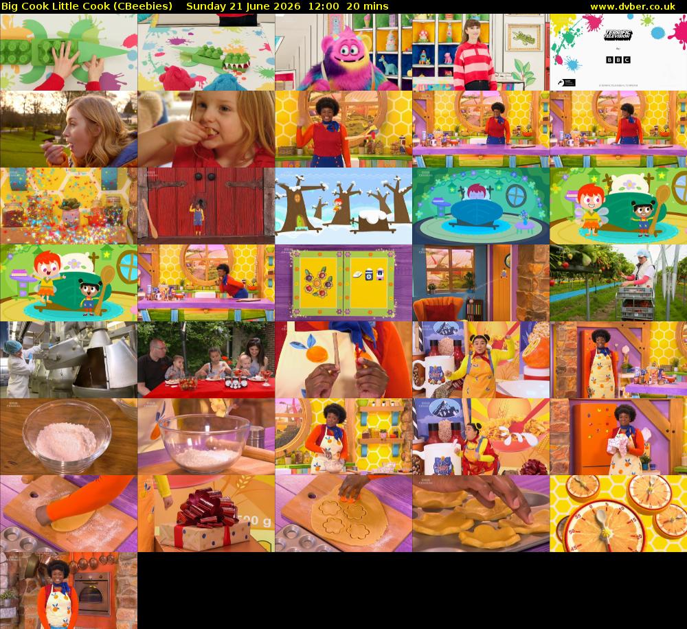Big Cook Little Cook (CBeebies) Sunday 21 June 2026 12:00 - 12:20