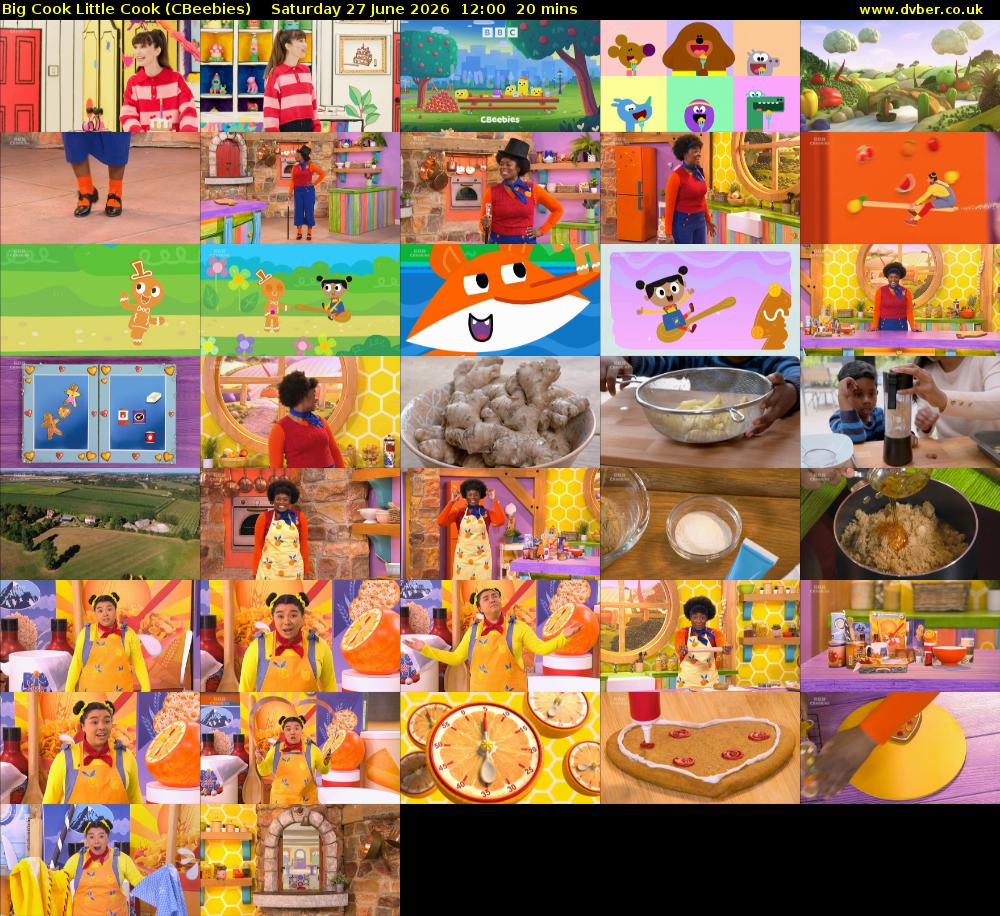 Big Cook Little Cook (CBeebies) Saturday 27 June 2026 12:00 - 12:20
