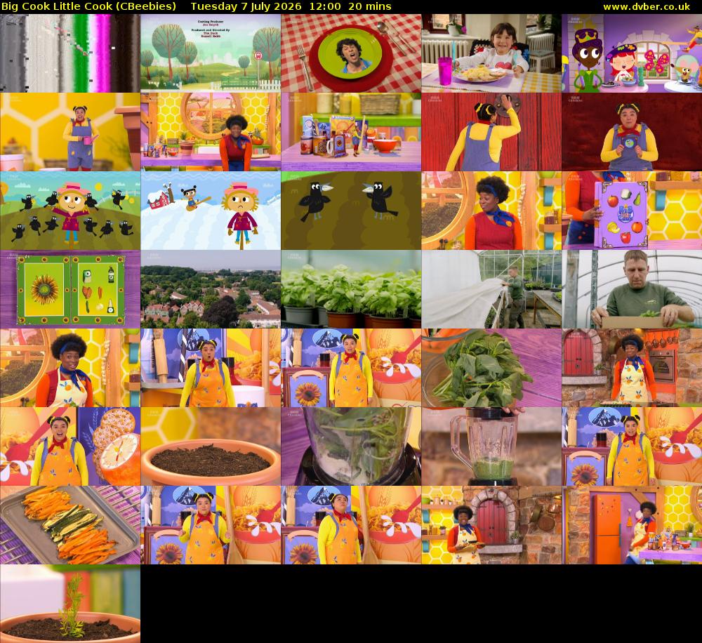 Big Cook Little Cook (CBeebies) Tuesday 7 July 2026 12:00 - 12:20