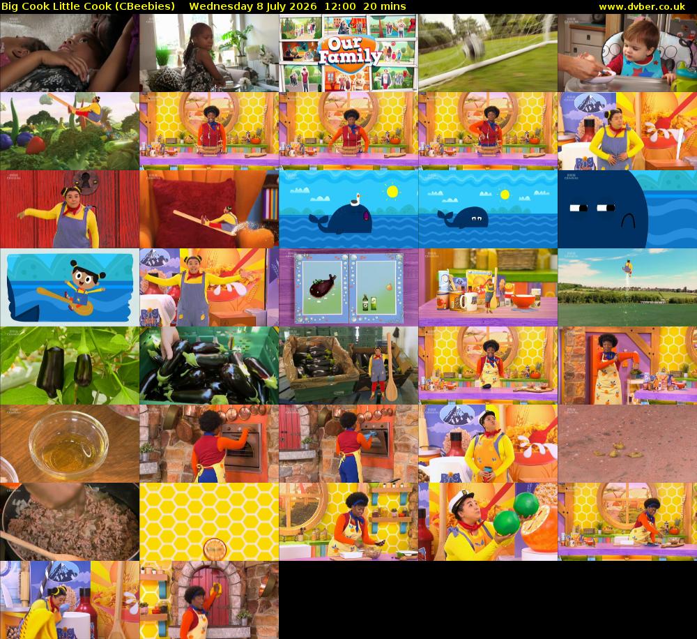 Big Cook Little Cook (CBeebies) Wednesday 8 July 2026 12:00 - 12:20