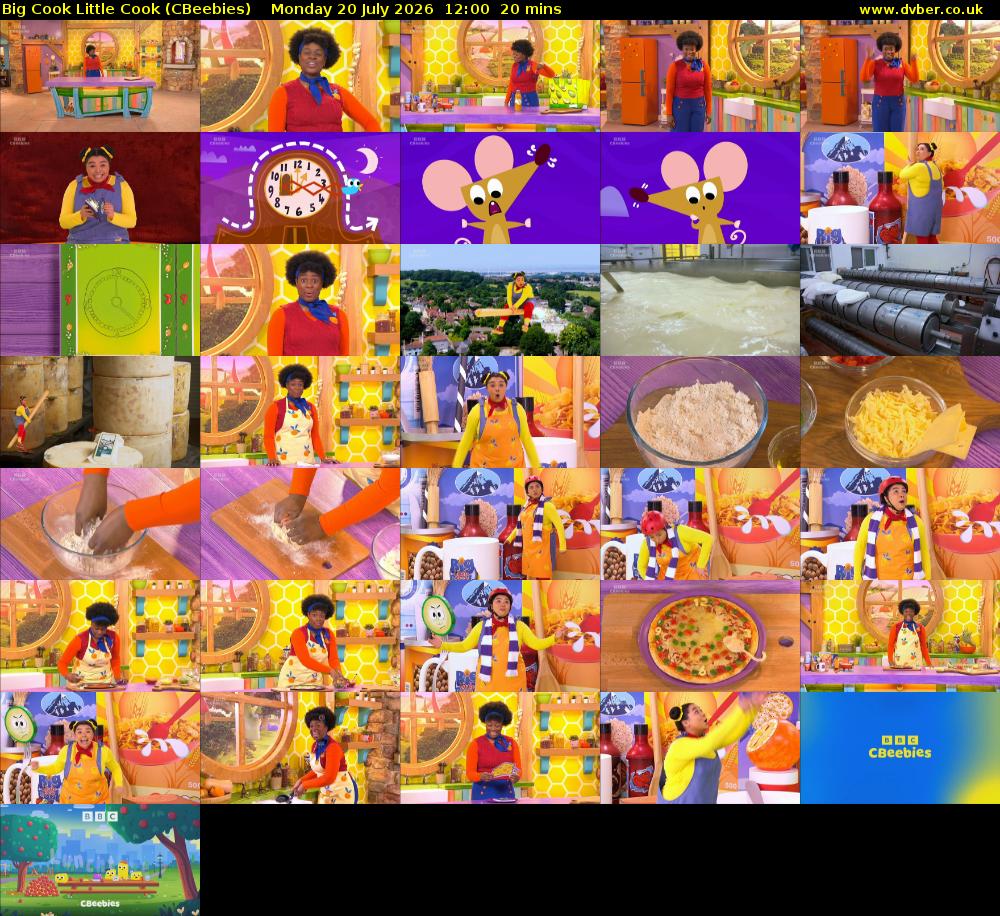 Big Cook Little Cook (CBeebies) Monday 20 July 2026 12:00 - 12:20