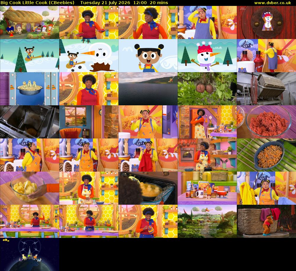 Big Cook Little Cook (CBeebies) Tuesday 21 July 2026 12:00 - 12:20