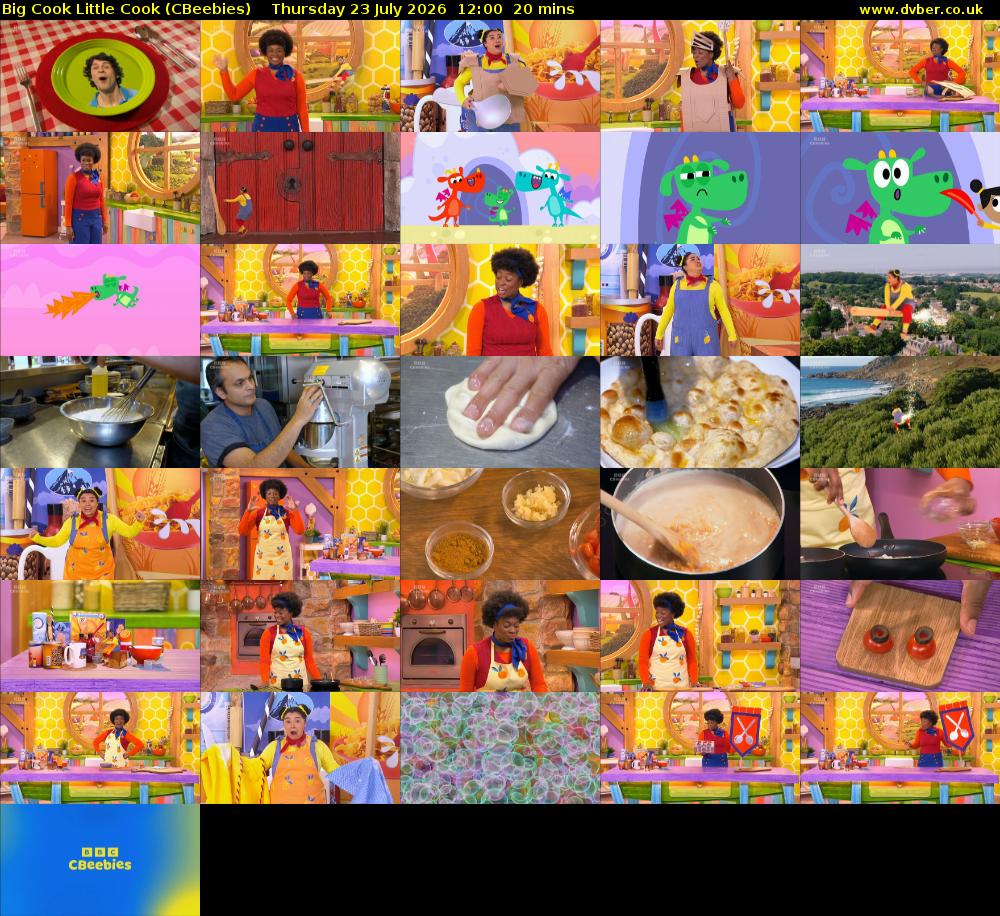 Big Cook Little Cook (CBeebies) Thursday 23 July 2026 12:00 - 12:20