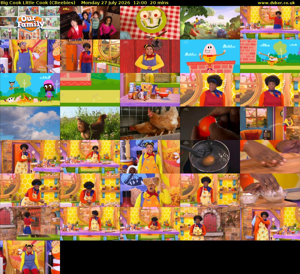 Big Cook Little Cook (CBeebies) Monday 27 July 2026 12:00 - 12:20