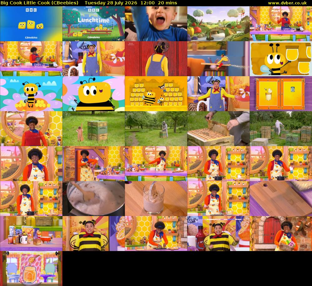 Big Cook Little Cook (CBeebies) Tuesday 28 July 2026 12:00 - 12:20