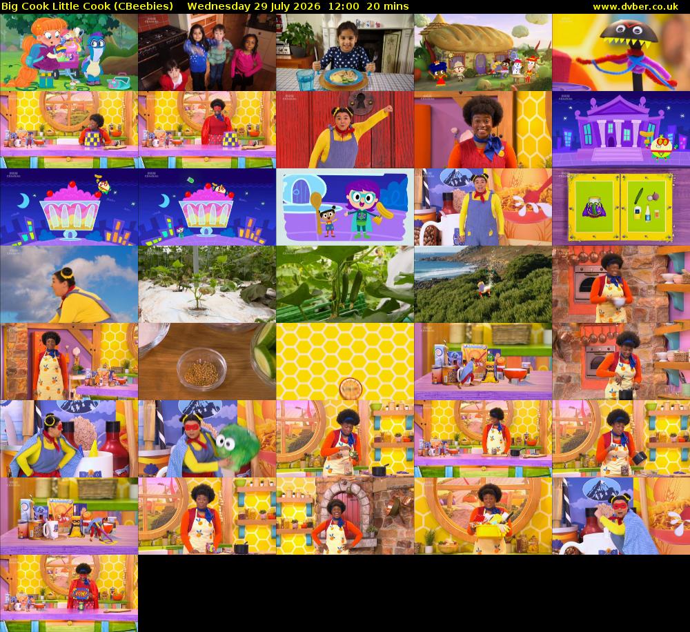 Big Cook Little Cook (CBeebies) Wednesday 29 July 2026 12:00 - 12:20
