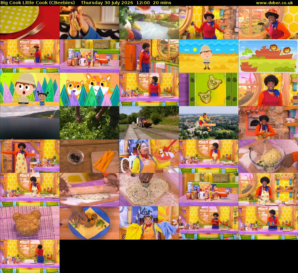 Big Cook Little Cook (CBeebies) Thursday 30 July 2026 12:00 - 12:20
