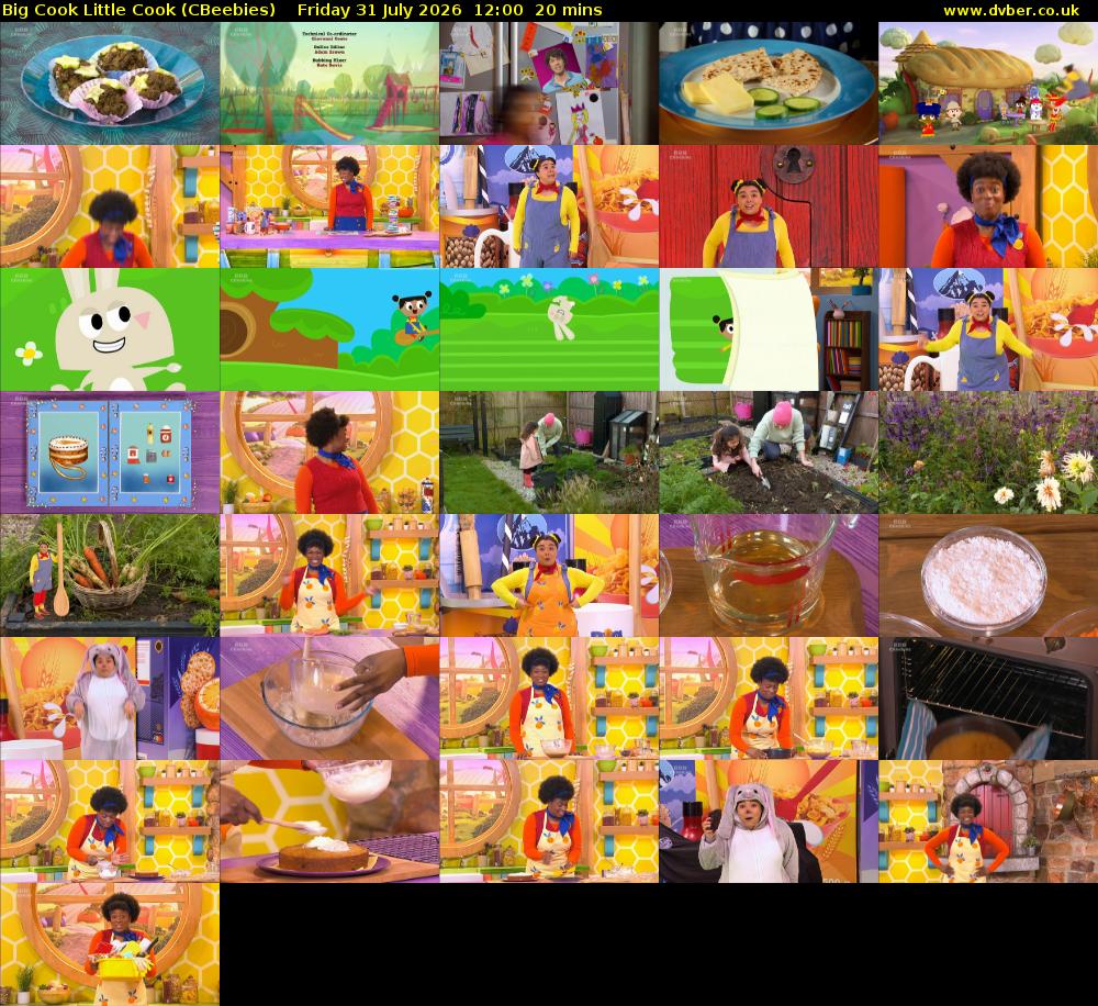 Big Cook Little Cook (CBeebies) Friday 31 July 2026 12:00 - 12:20