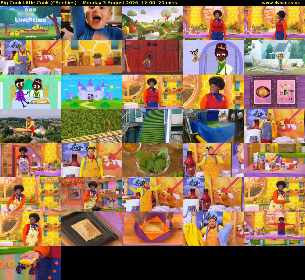 Big Cook Little Cook (CBeebies) Monday 3 August 2026 12:00 - 12:20