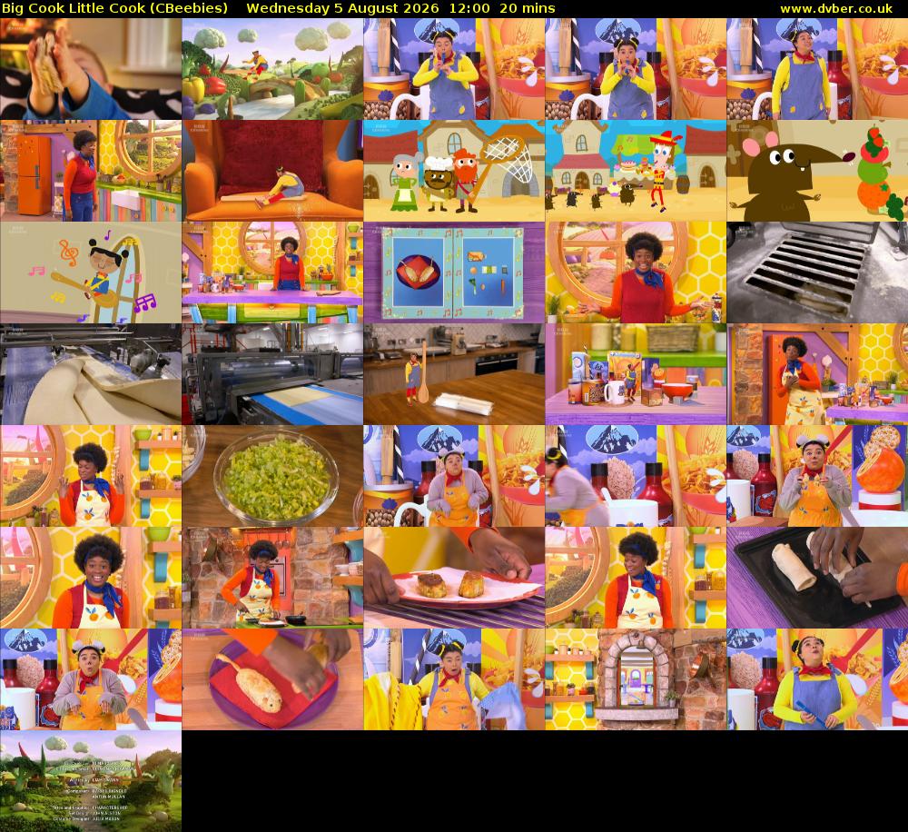 Big Cook Little Cook (CBeebies) Wednesday 5 August 2026 12:00 - 12:20
