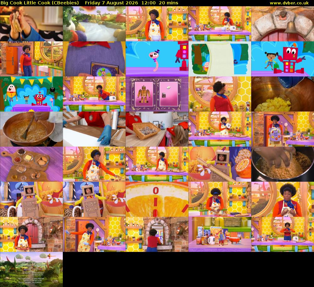 Big Cook Little Cook (CBeebies) Friday 7 August 2026 12:00 - 12:20