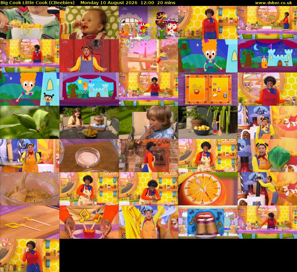 Big Cook Little Cook (CBeebies) Monday 10 August 2026 12:00 - 12:20