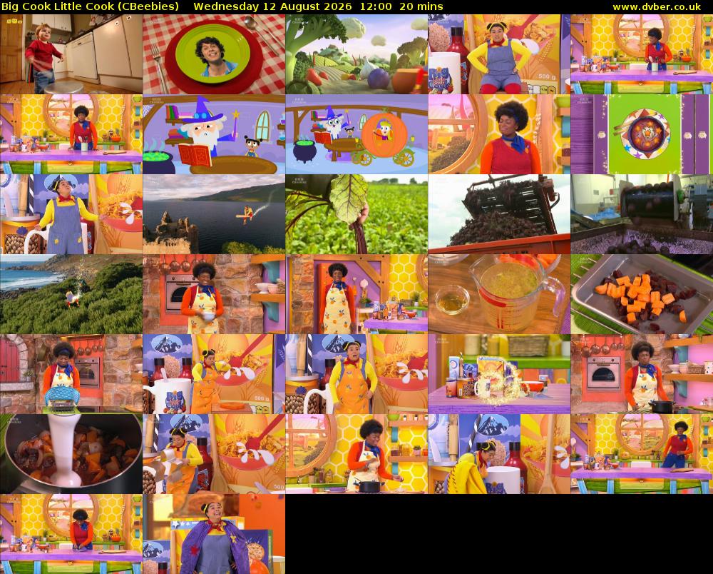 Big Cook Little Cook (CBeebies) Wednesday 12 August 2026 12:00 - 12:20