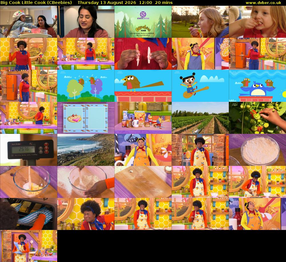 Big Cook Little Cook (CBeebies) Thursday 13 August 2026 12:00 - 12:20