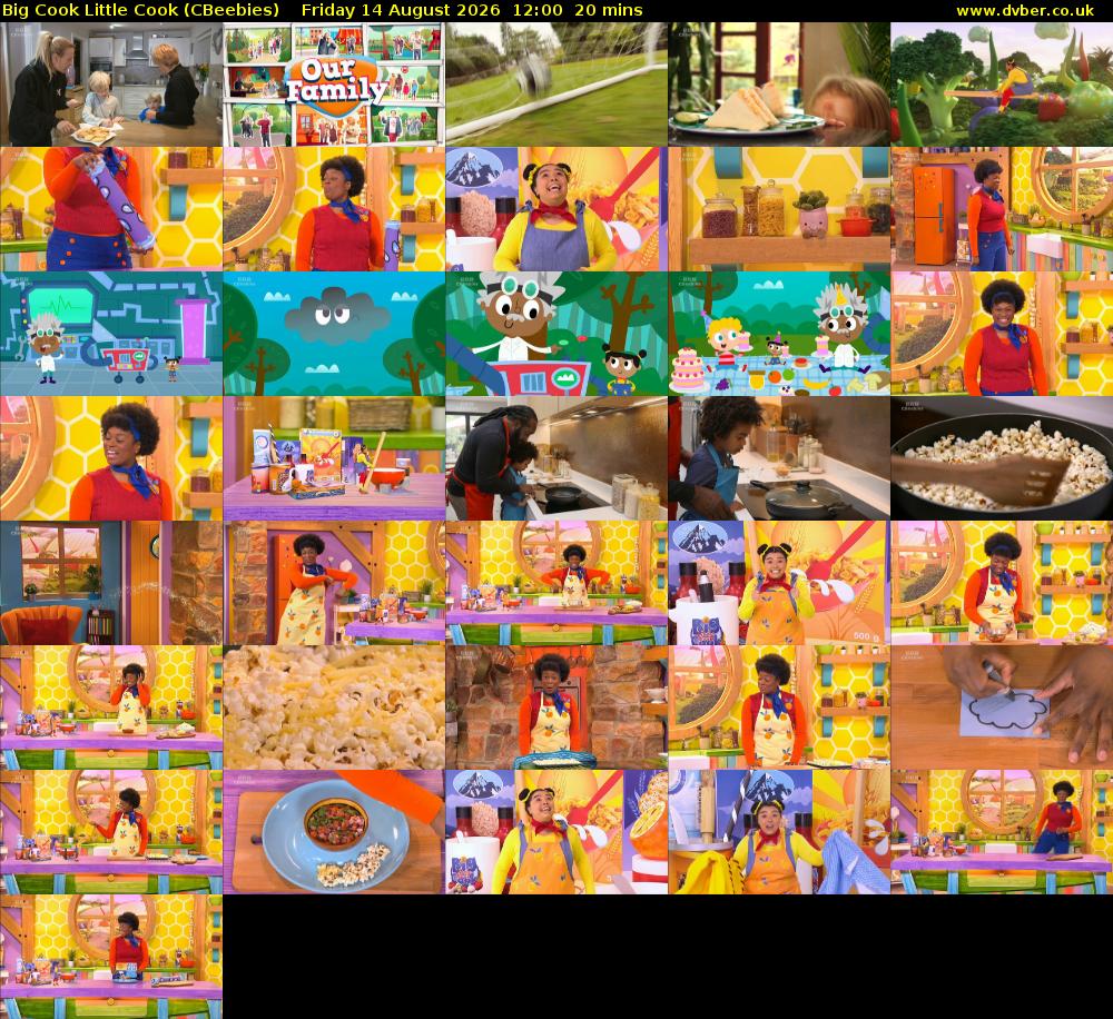 Big Cook Little Cook (CBeebies) Friday 14 August 2026 12:00 - 12:20