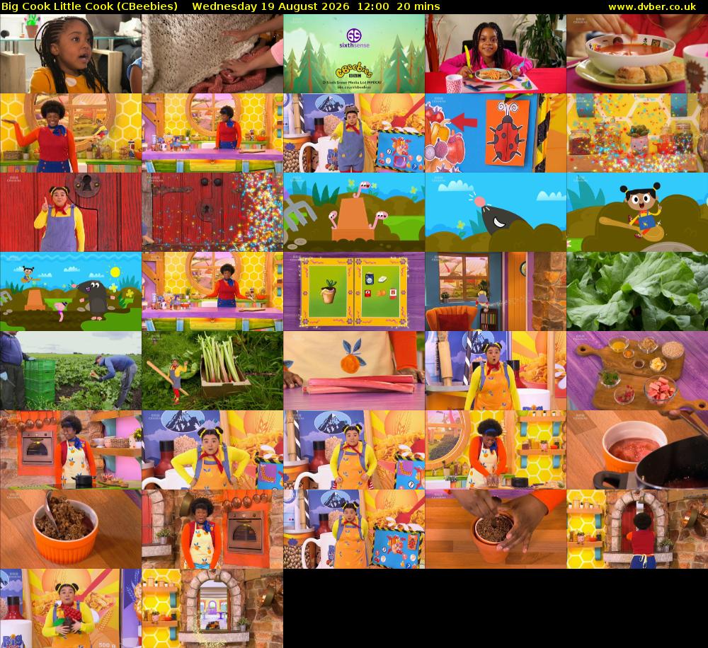 Big Cook Little Cook (CBeebies) Wednesday 19 August 2026 12:00 - 12:20