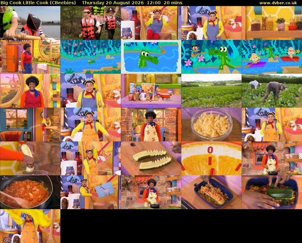 Big Cook Little Cook (CBeebies) Thursday 20 August 2026 12:00 - 12:20