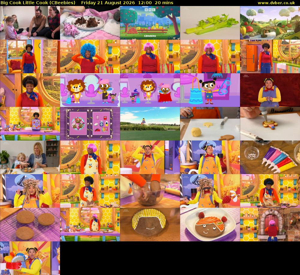 Big Cook Little Cook (CBeebies) Friday 21 August 2026 12:00 - 12:20