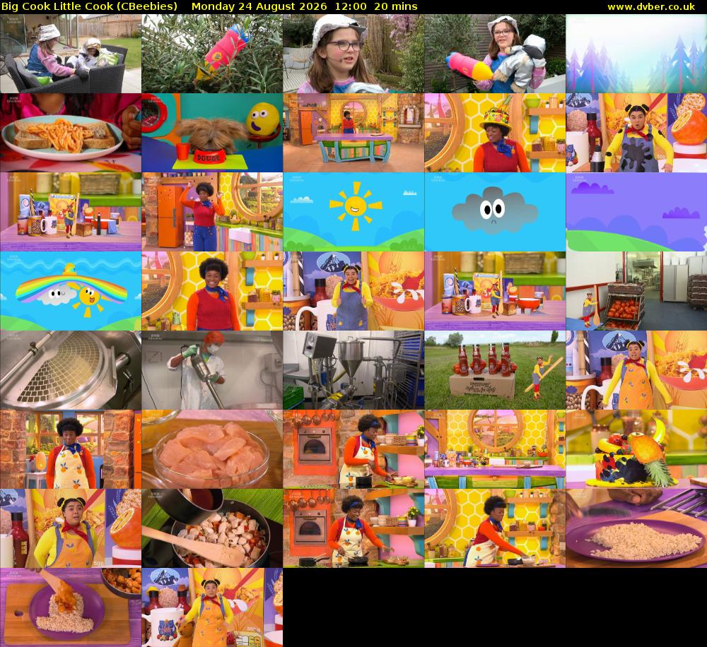 Big Cook Little Cook (CBeebies) Monday 24 August 2026 12:00 - 12:20