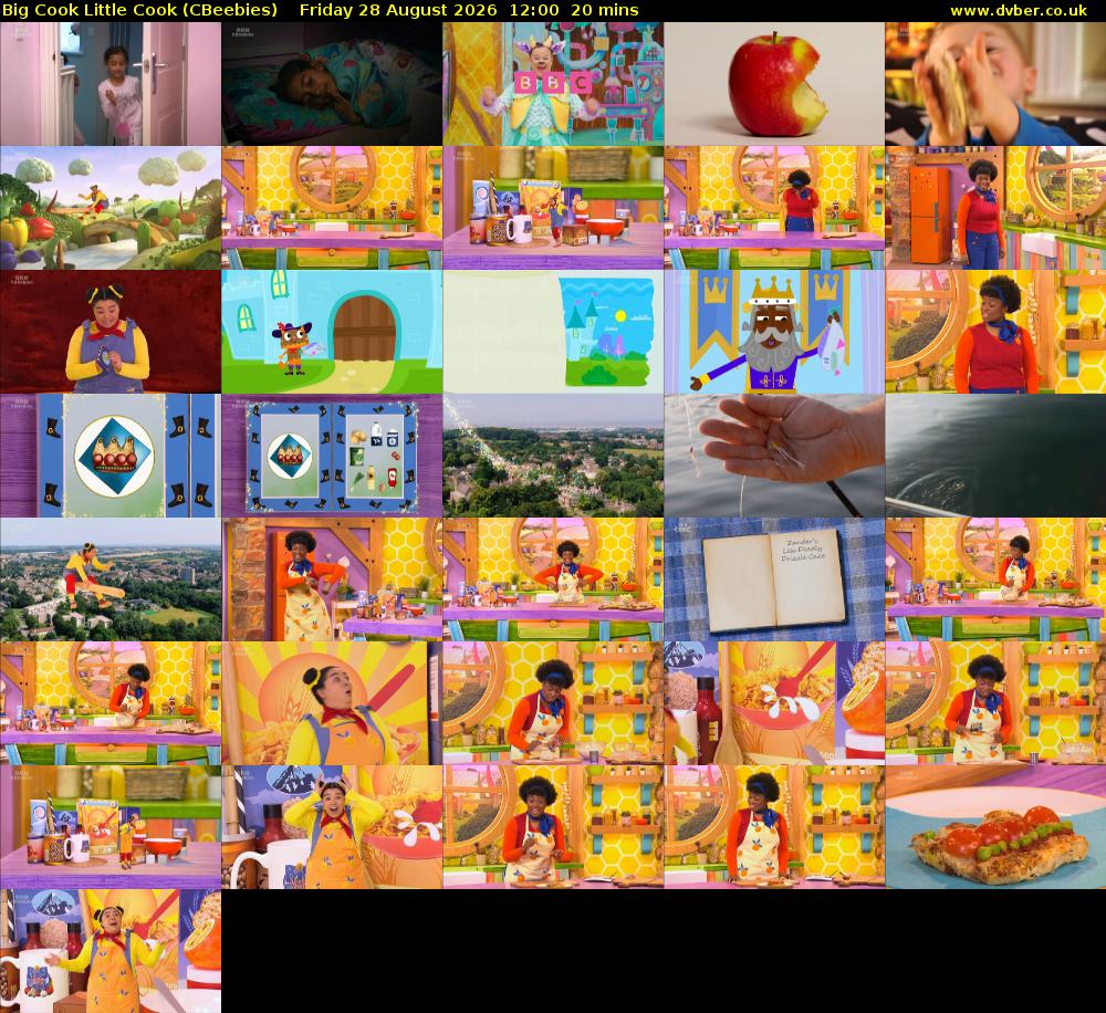 Big Cook Little Cook (CBeebies) Friday 28 August 2026 12:00 - 12:20
