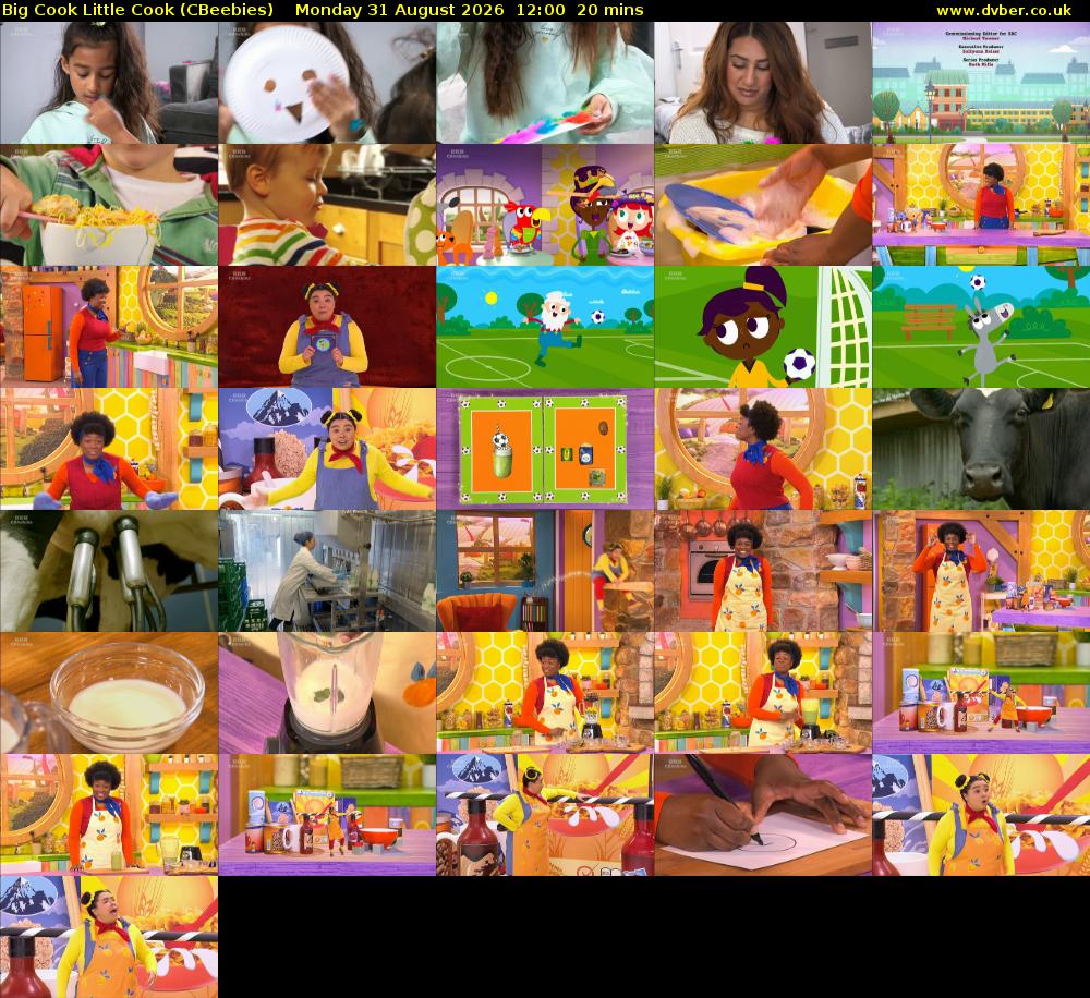 Big Cook Little Cook (CBeebies) Monday 31 August 2026 12:00 - 12:20