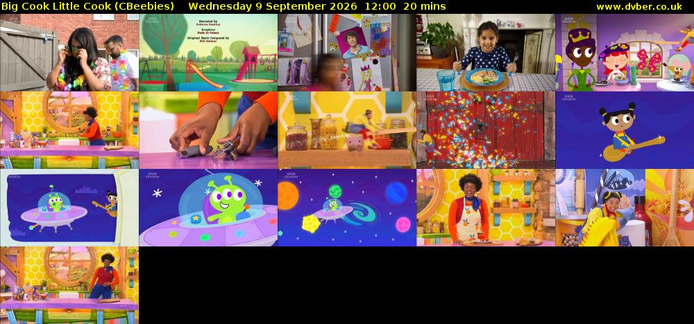 Big Cook Little Cook (CBeebies) Wednesday 9 September 2026 12:00 - 12:20