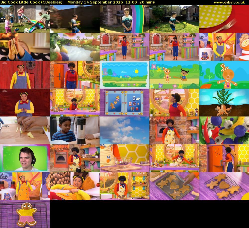 Big Cook Little Cook (CBeebies) Monday 14 September 2026 12:00 - 12:20
