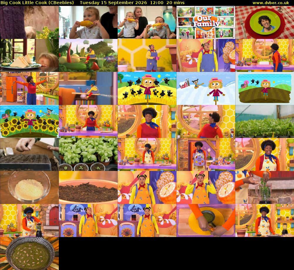 Big Cook Little Cook (CBeebies) Tuesday 15 September 2026 12:00 - 12:20
