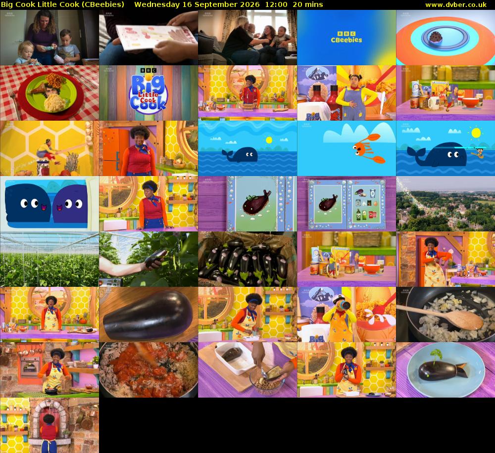 Big Cook Little Cook (CBeebies) Wednesday 16 September 2026 12:00 - 12:20