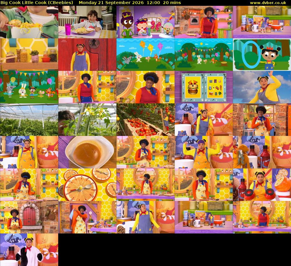 Big Cook Little Cook (CBeebies) Monday 21 September 2026 12:00 - 12:20