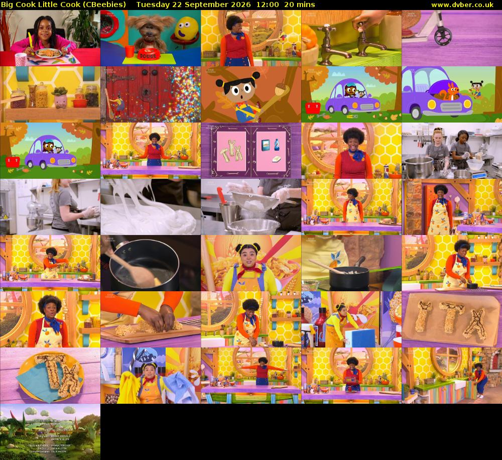 Big Cook Little Cook (CBeebies) Tuesday 22 September 2026 12:00 - 12:20