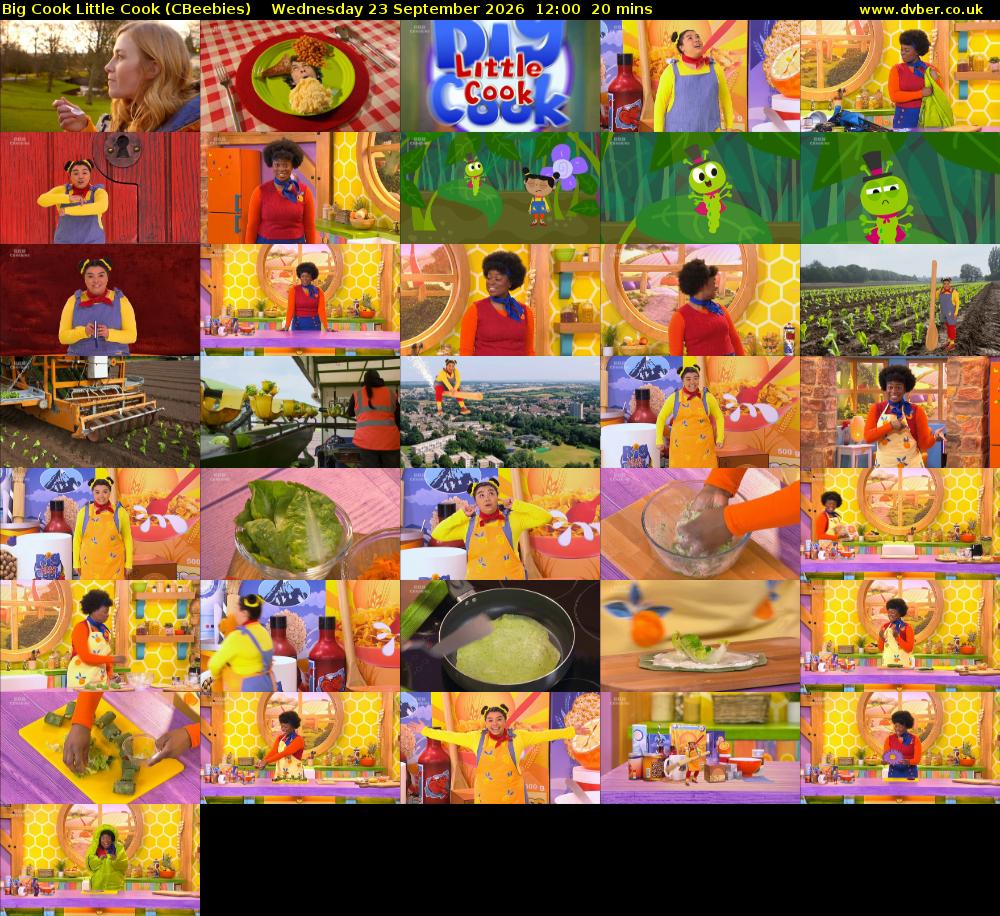Big Cook Little Cook (CBeebies) Wednesday 23 September 2026 12:00 - 12:20
