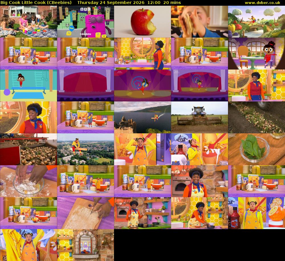 Big Cook Little Cook (CBeebies) Thursday 24 September 2026 12:00 - 12:20
