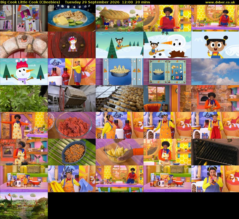 Big Cook Little Cook (CBeebies) Tuesday 29 September 2026 12:00 - 12:20