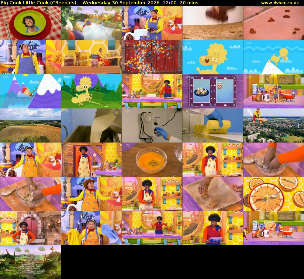 Big Cook Little Cook (CBeebies) Wednesday 30 September 2026 12:00 - 12:20