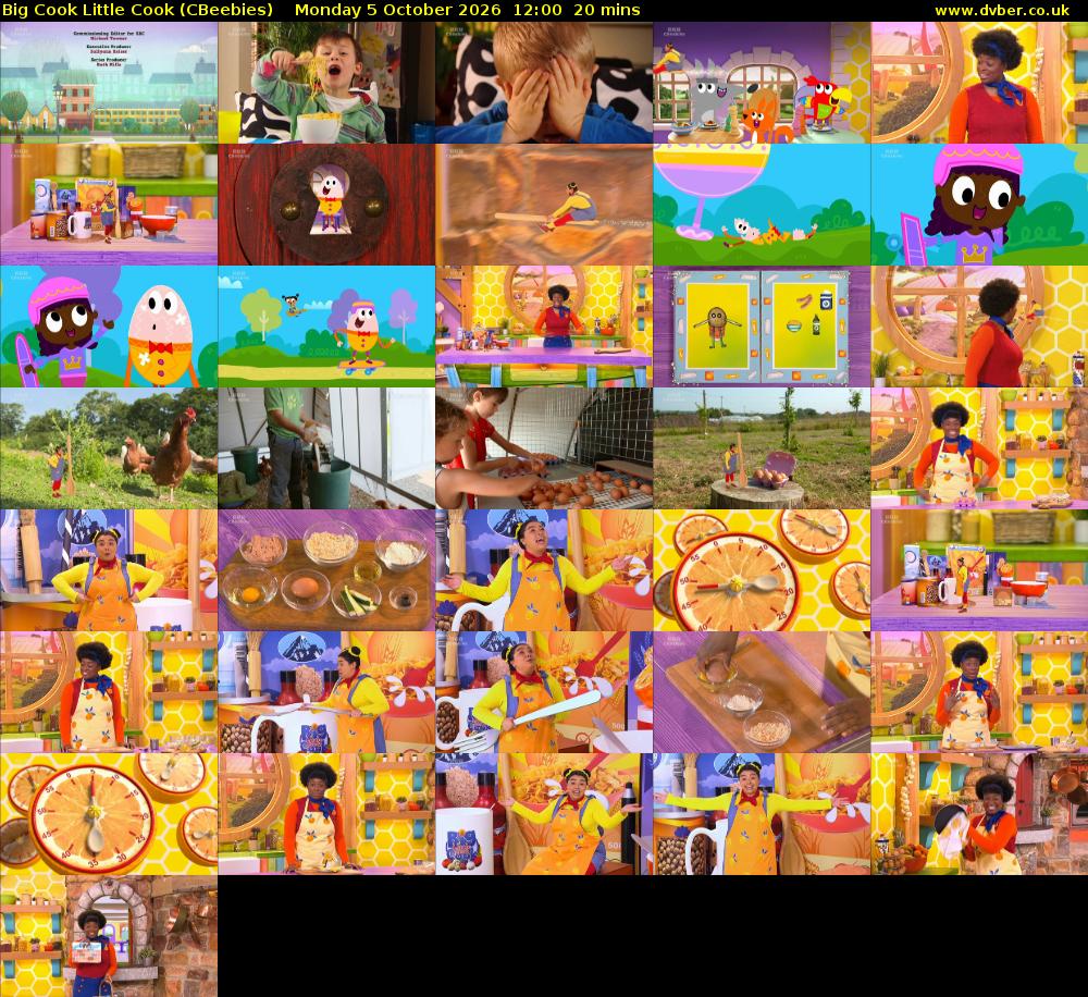 Big Cook Little Cook (CBeebies) Monday 5 October 2026 12:00 - 12:20
